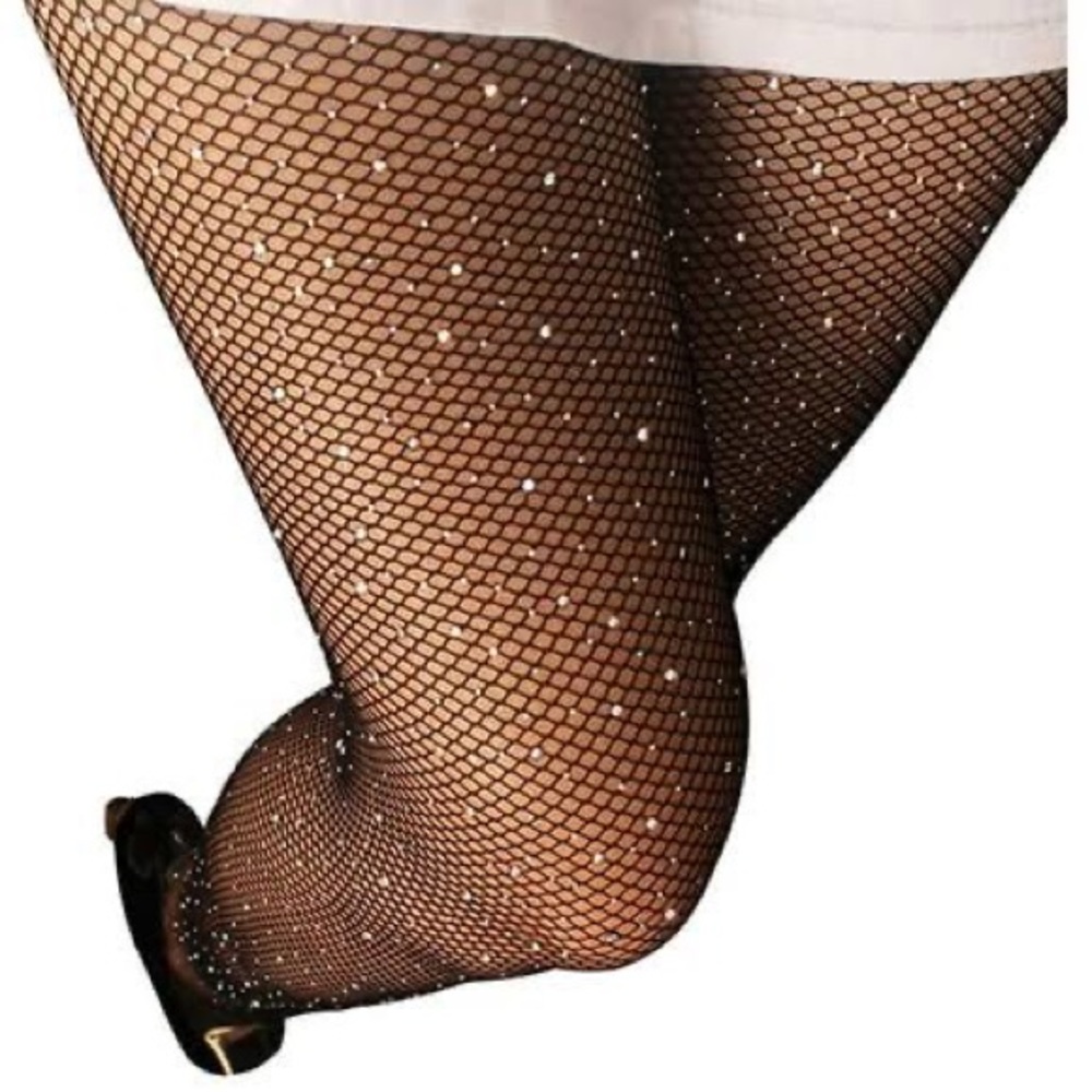 Fishnet Glitter Tights